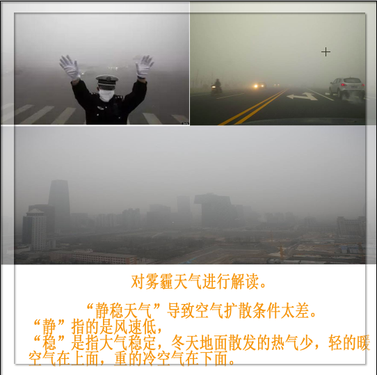 霧霾天氣主要安全，拐彎人多慢行多觀察